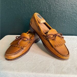 Allen Edmonds Tan Everson Leather Slip-On Loafers